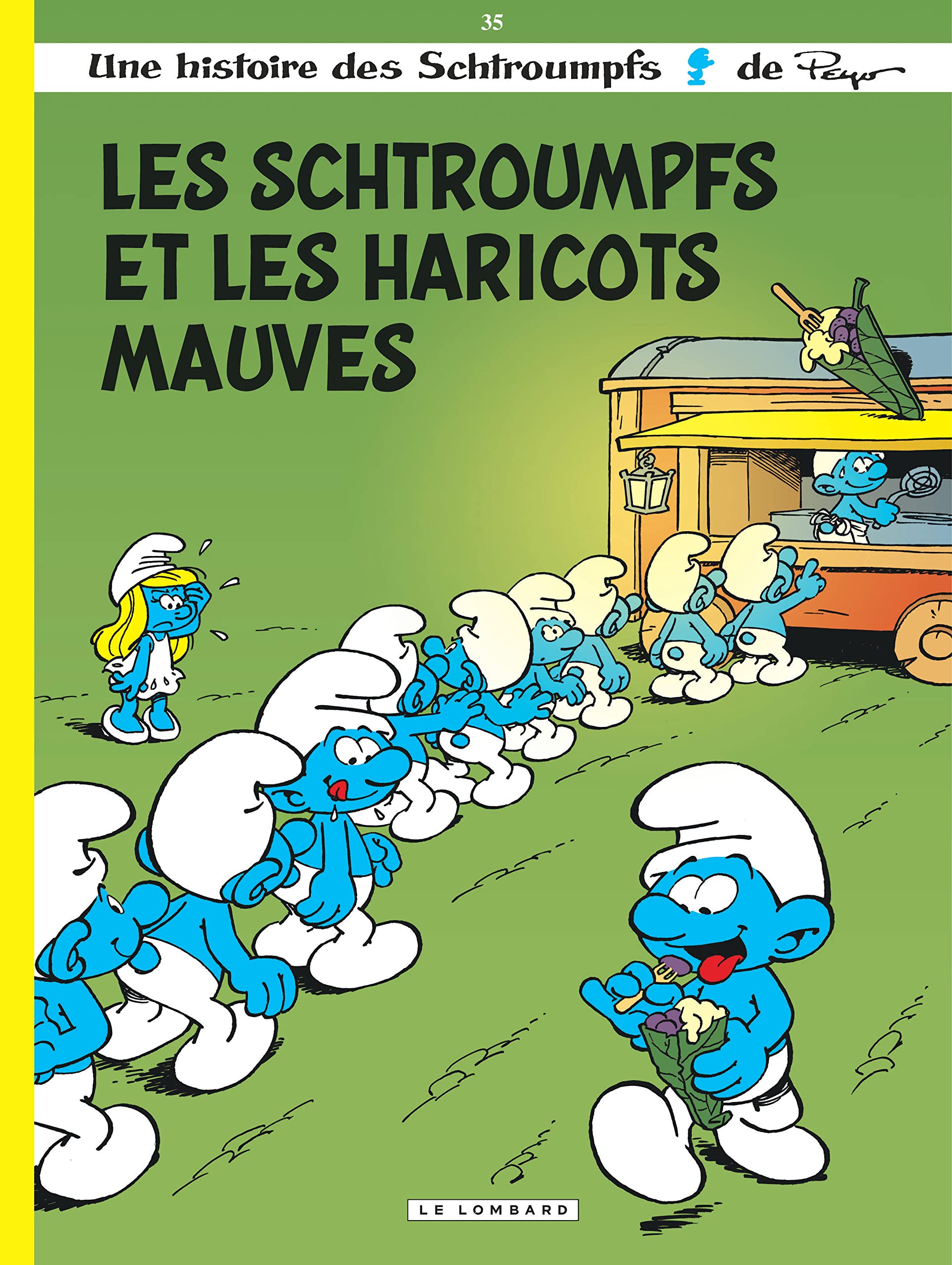 Couverture de Les Schtroumpfs et les Haricots mauves