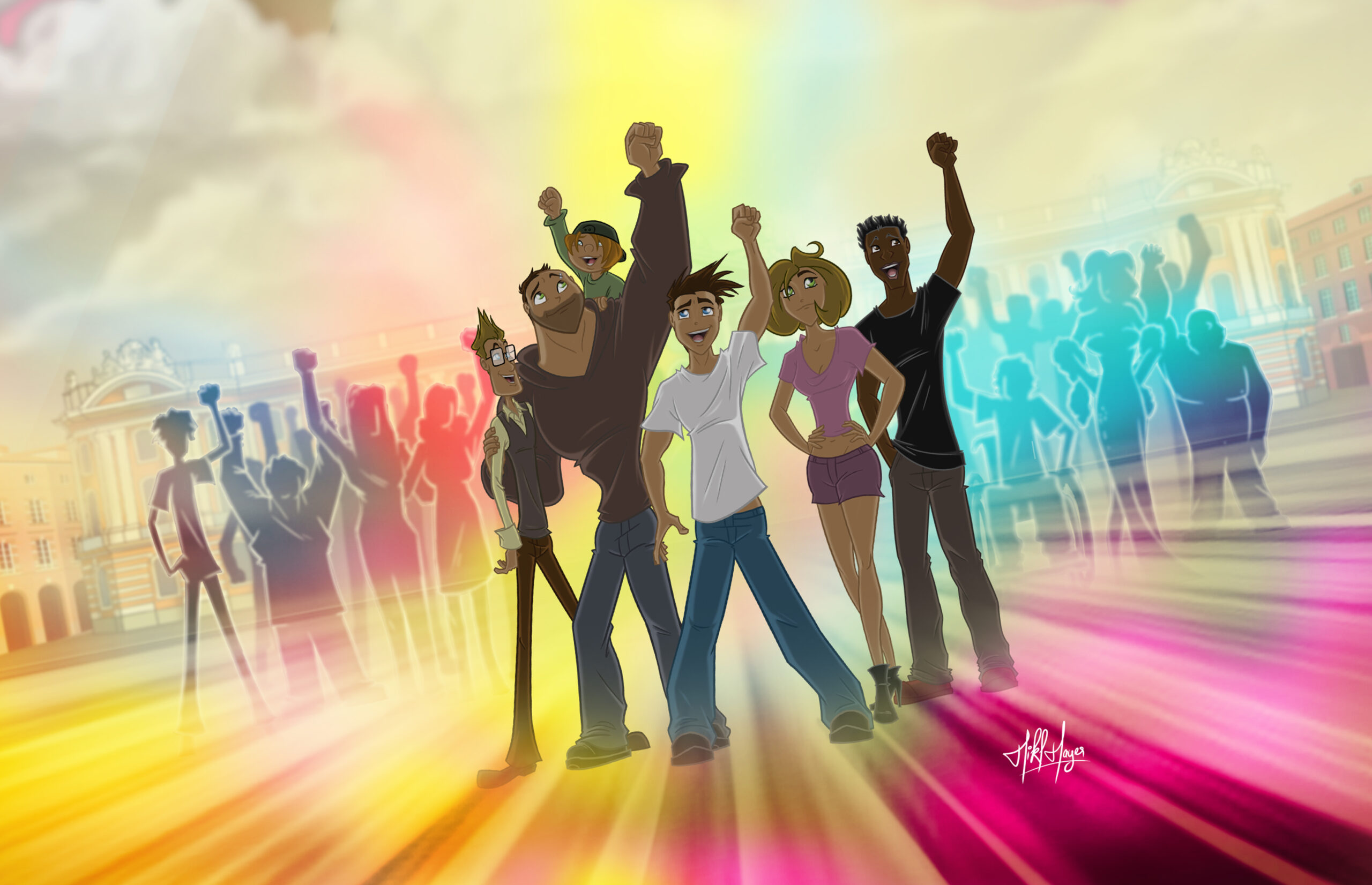 Fond paysage pride 2024