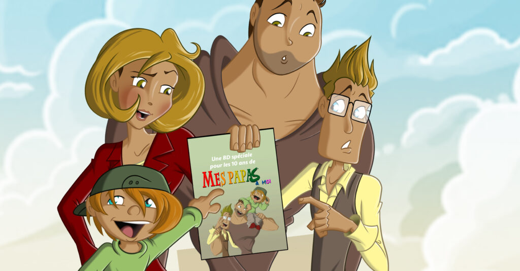 Une BD spéciale pour les 10 ans de Mes papas & moi