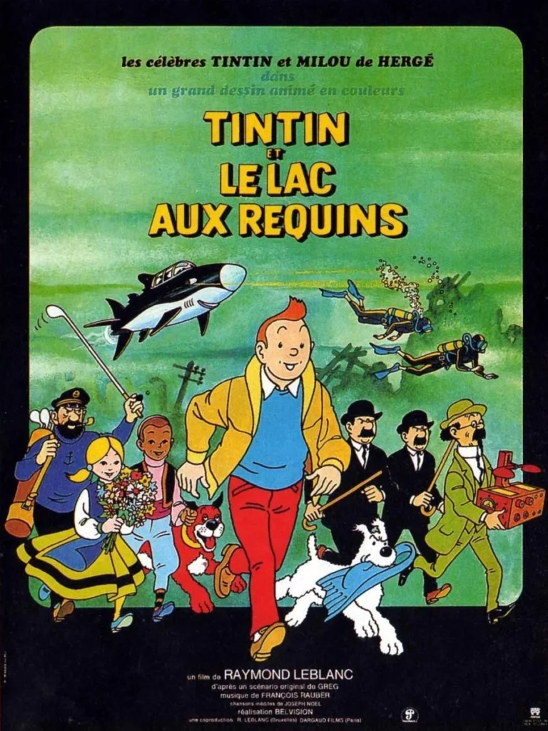Affiche de Tintin et le Lac aux requins