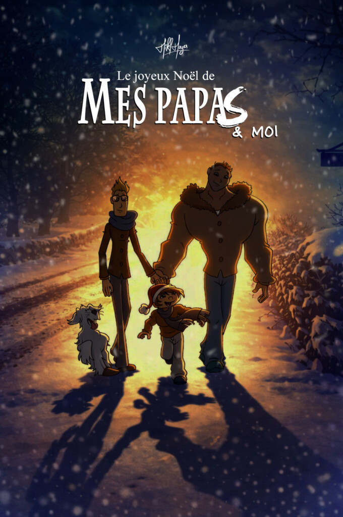 Mes papas & moi fêtent Noël – Webtoon/BD en ligne par Mikl Mayer