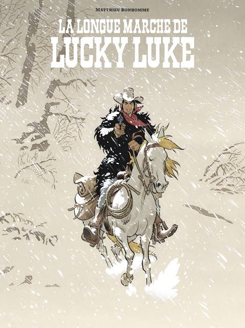 Couverture de La Longue Marche de Lucky Luke