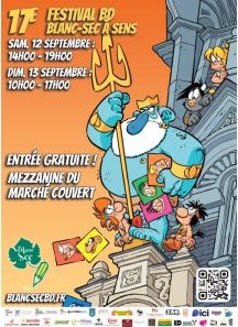 Affiche du festival 17ème édition du festival BD Blanc-Sec