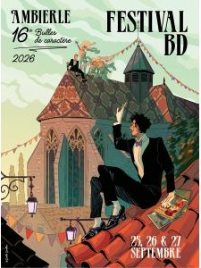 Affiche du festival 16ème édition du festival BD Ambierle Bulles de caractère