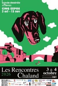 Affiche du festival 19ème édition du festival BD Rencontres Chaland