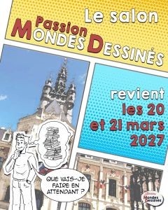 Affiche du festival 2ème édition du salon BD Passion Mondes Dessinés