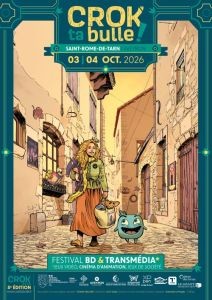 Affiche du festival 5ème édition du festival BD Crok' ta bulle