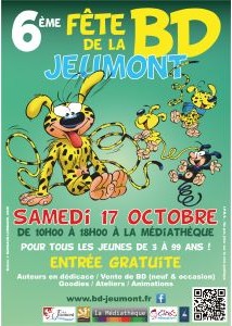Affiche du festival 6ème édition de la Fête de la BD de Jeumont