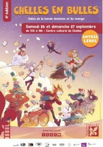 Affiche du festival 4ème édition du festival BD Chelles en Bulles