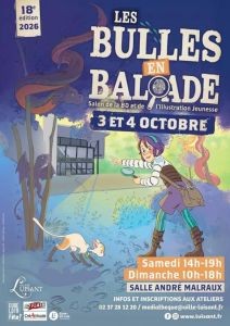 Affiche du festival 18ème édition du festival BD Les Bulles en balade