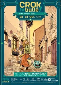 Affiche du festival 5ème édition du festival BD Crok' ta bulle