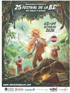 Affiche du festival 25ème édition du festival BD des Sables-d'Olonne
