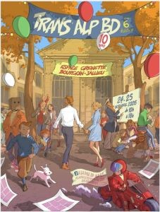 Affiche du festival 6ème édition du festival Trans'ALP BD