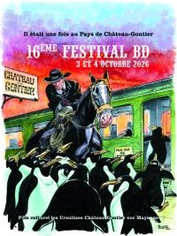 Affiche du festival 16ème édition du festival BD du Pays de Chateau Gontier