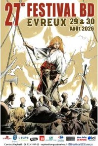 Affiche du festival 27ème édition du festival BD Evreux