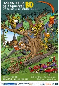 Affiche du festival 16ème édition du salon de Labourse BD