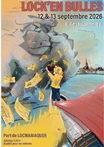 Affiche du festival 8ème édition du festival BD Lok'en Bulles