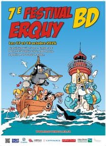 Affiche du festival 7ème édition du festival BD Erquy