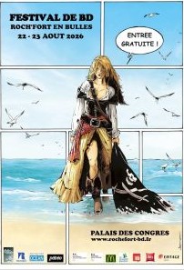 Affiche du festival 18ème édition du festival BD Roch'Fort en Bulles !