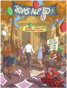 Affiche du festival 6ème édition du festival Trans'ALP BD