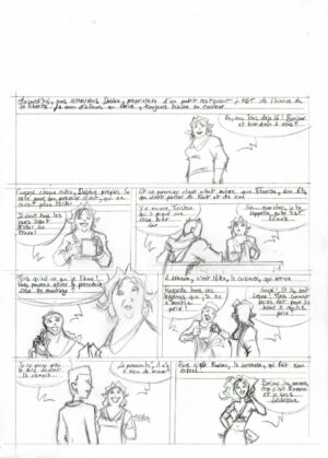 Planche 1 originale "un jour avec Débbie"